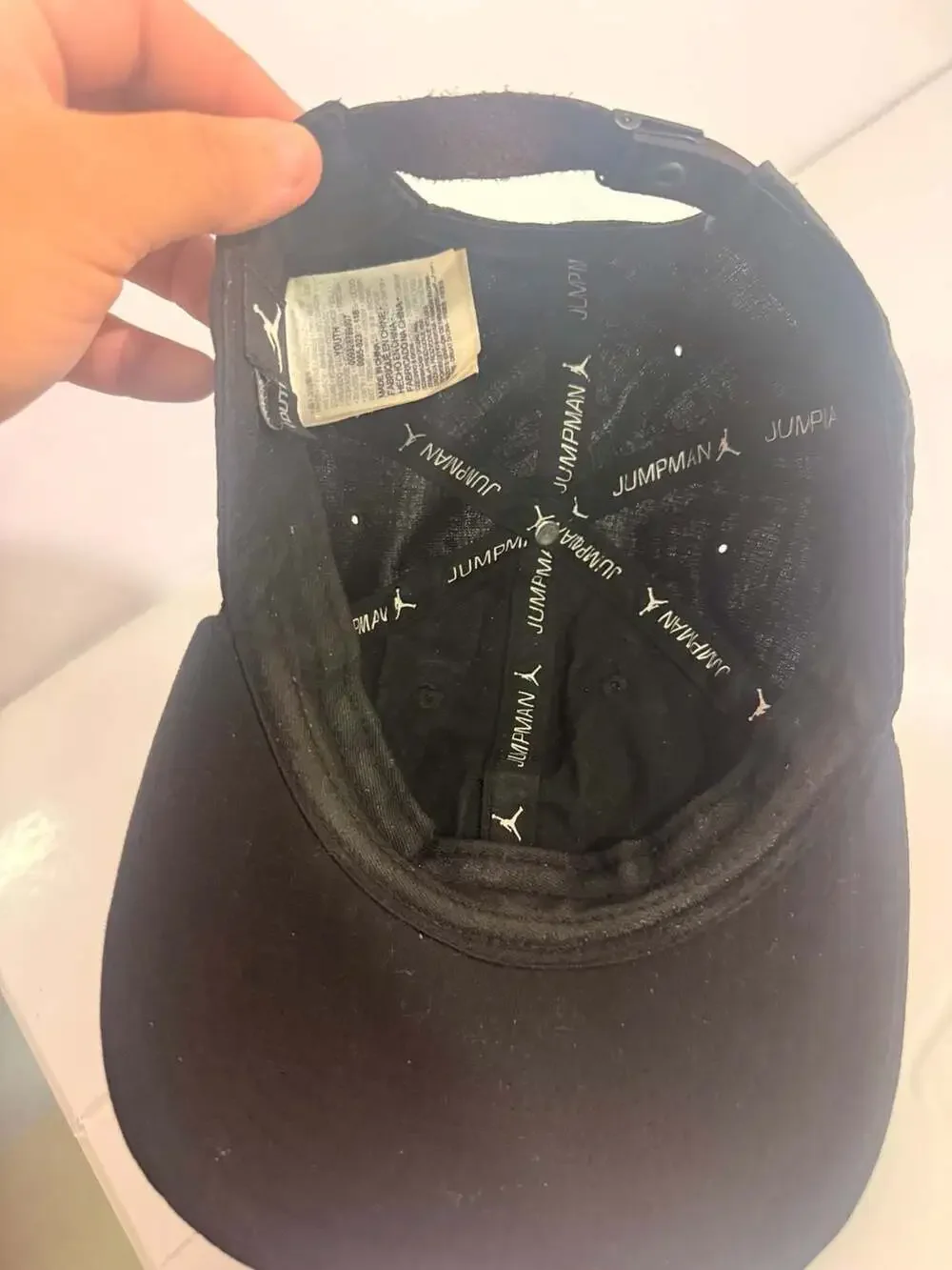 Jordan Jumpman Black Baseball Hat Cap Youth Boys Adjustable Strapback